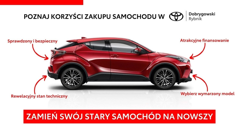 Toyota C-HR cena 97850 przebieg: 26711, rok produkcji 2018 z Skaryszew małe 596